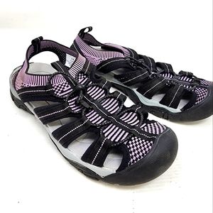 Eddie Bauer Women's‎ Water Shoes Somers Purple & Black Lightweight Water Shoes 8